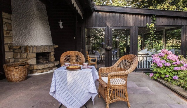 Nicely furnished wooden house - wellbeing in every season in Einbeck/Andershausen