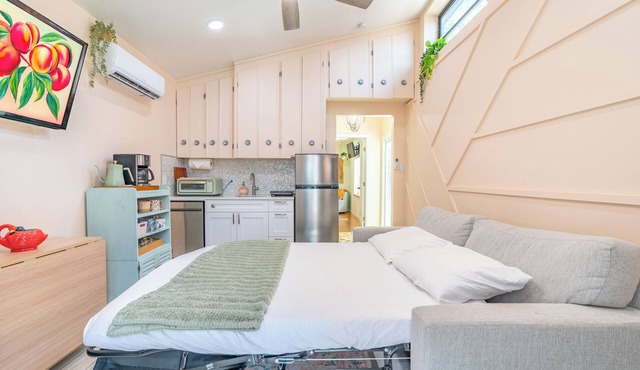 Peachy Paradise Tiny home getaway near Raymond James & Downtown Tampa in Tampa
