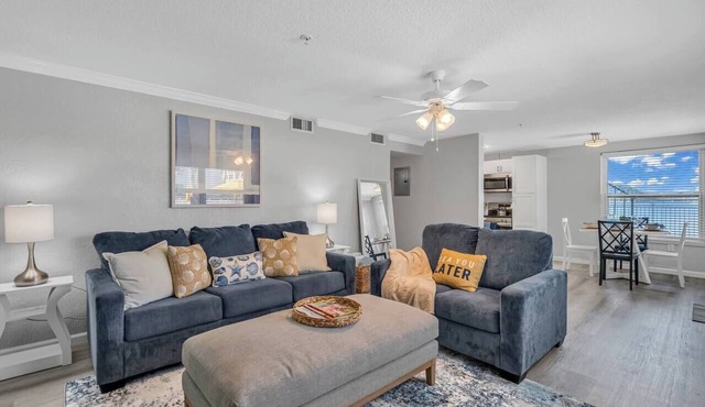 Riverwalk Retreat | Waterfront 2BR Sleeps 7