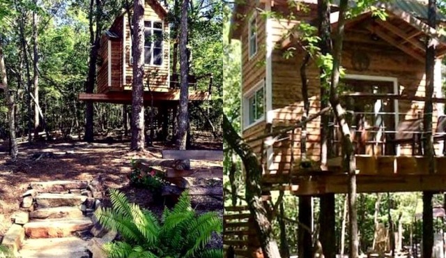 Secluded Tree House Rental with a Sleeping Loft near Lake Jocassee in South Carolina