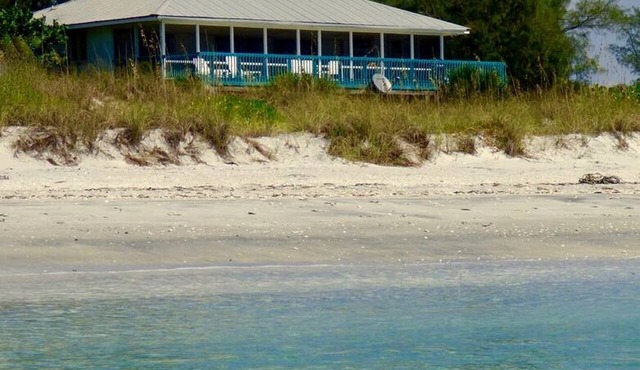 Spacious Beachfront House with Panoramic Gulf Views on Little Gasparilla Island, Florida