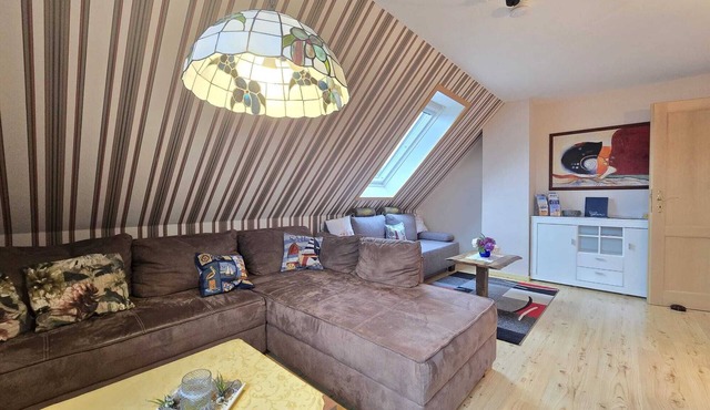 Spacious vacation apartment Ufen in Hage with terrace, garden and own kitchen in Hage