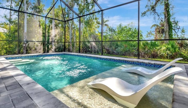 The Sanctuary: Bonita Springs Pool Home