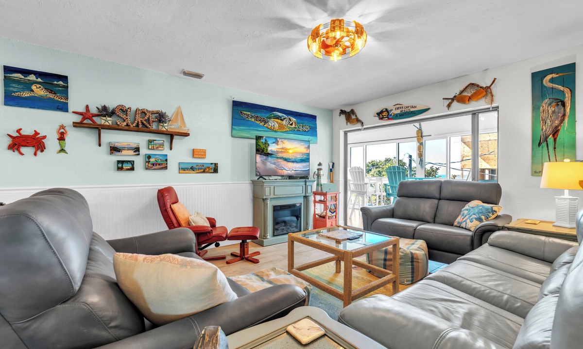 Holmes Beach Condo | Sandy Cheeks & Barefeet, Gorgeous interior Gulf beach Place, pool, on beach side