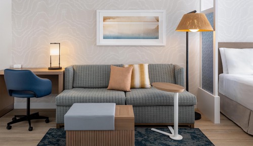 Room, 1 King Bed with Sofa bed, Accessible Bathtub