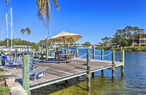 Palmetto Cottage | Pool, Dock & Kayaks: Waterfront Palmetto Home