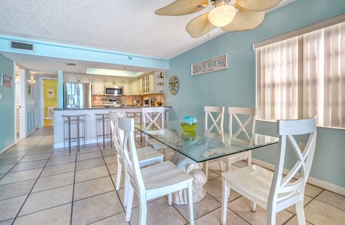 Indian Shores Condo | BEACHFRONT BEAUTY! Beach chairs & sun umbrella provided.