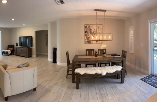 Redington Beach House | Relax and have some fun in this Salt water heated pool home, 5min walk to beach