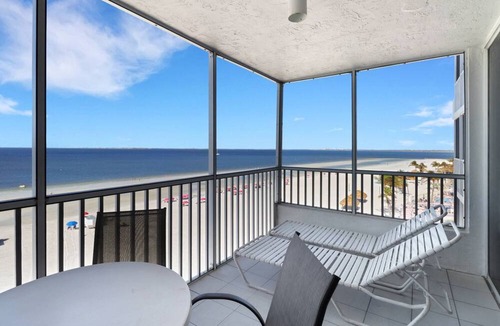 Fort Myers Beach Condo | 6TH FLOOR BEACHFRONT | ELEVATED GULF VIEWS | 2BR/2BA | SLEEPS 6 | HEATED POOL | FORT MYERS BEACH