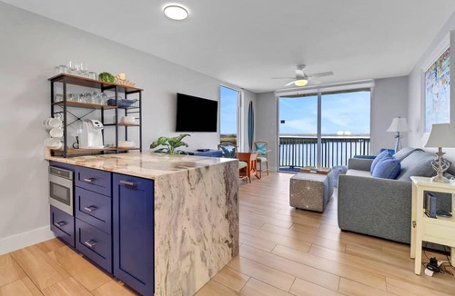 Fort Myers Beach Condo | ESTERO BAY SUNRISE VIEWS | REMODELED 10TH FLOOR, EXTENDED BALCONY | KING BED | LOVERS KEY RESORT