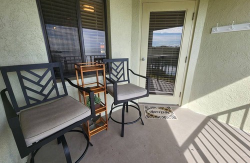 Tierra Verde Condo | Your Waterfront Piece of Paradise Awaits! Enjoy a gorgeous water view sunrise