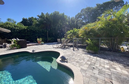 Seminole House | The Green Room with Salt Water Pool Adult Only No Pets