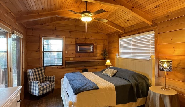 Rustic Refuge: Simple Comfort tucked into the Blue Ridge Foothills- Log Cabin