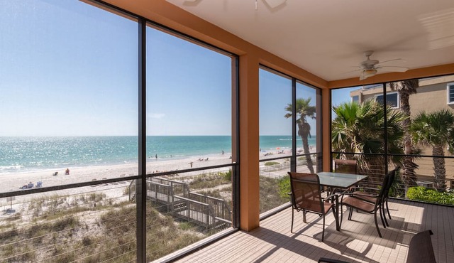 Bradenton Beach Club unit D | 3/2 Beach Front Condo