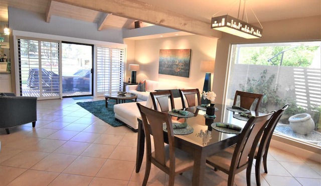Mission Hills CC 1640 sf remodeled Tennis Villa, 3 bd w/2 masters on 17th green in Rancho Mirage