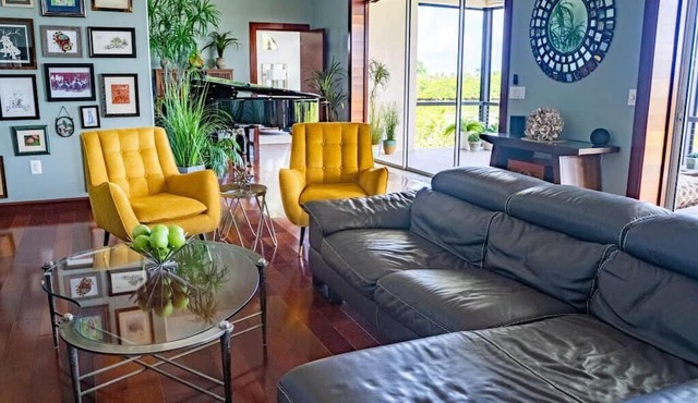 Waterfront Luxury in Terra Ceia – 3 BR, 3.5 Bath - Pool, Fire Pit, Dock, & Gym!